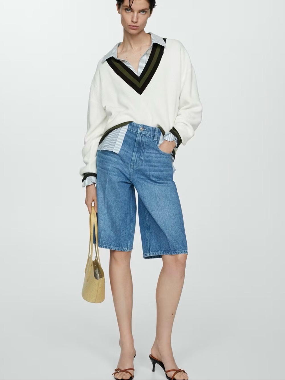 NWT! Mango V-Neck Sweater.